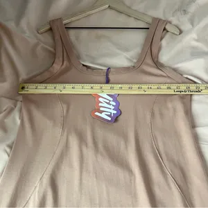 YITTY Body Butter Tank Dress in Brown Sugar Nude‎ Stretchy Scoop Neck Size XXL thumbnail 14