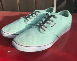 Vans Atwood Mint Green Canvas Low Top Sneakers Seafoam VN-0NJ08VZ Womens Size 10 thumbnail 1
