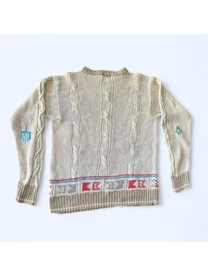 Vintage Woolrich Southwestern Cottagecore Cable Knit Sweater Size Medium 🤎 thumbnail 5