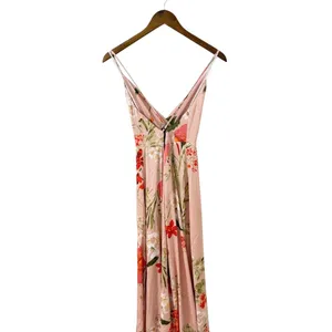 Lulus Still the One Blush Pink Floral Print Satin Maxi Dress size XS thumbnail 6