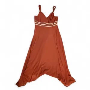 Rust‎ Orange indie Handkerchief Hem Midi Dress thumbnail 3