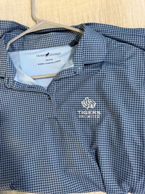 Auburn polo colored shirt in light blue and navy Tigers unlimited thumbnail 4