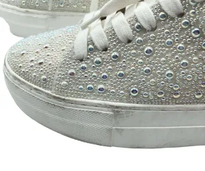 Betsey Johnson Sidny Pearl Sneakers Lace Up White 6.5 thumbnail 7