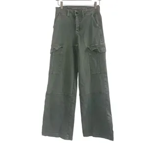 ✨AE Dreamy Drape Stretch Cargo Super High-Waisted Baggy Wide-Leg Sz 0 Pants✨ thumbnail 6