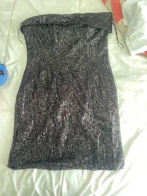 Hello Molly Mini Dress Black Sequin thumbnail 3