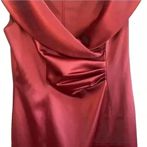 Eliza J Women's Burgundy Shawl‎ Collar Pleated Midi Sheath Party Dress Size 10 thumbnail 2