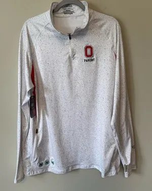 New!‎ Ohio State OSU Buckeyes Bend active 1/4 Zip Pullover Size XXL Black thumbnail 1