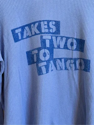 Offline by Aerie NWT Takes Two to Tango Oversized Waffle Thermal Top Blue XS thumbnail 4