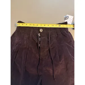 Women’s Free People Margate Pleated Trouser Pants Small Panther Rose NWT New thumbnail 7