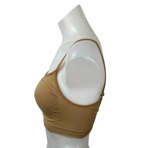 SKIMS Seamless Sculpt Brown Tan Cami Adjustable Strap Bralette Bra Top Size L/XL thumbnail 2