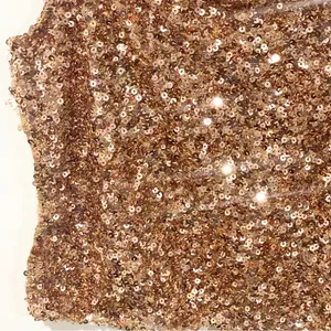 Free People Medium Hey Girl Camisole Brown Gold Tie Shoulder Sequined Cami thumbnail 3