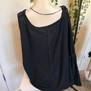 We The Free Free People Black Shirt Long Sleeve Size Medium thumbnail 4