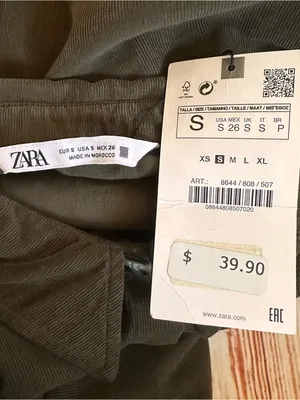Zara Olive Green Corduroy Long Sleeve Tiered Ruffle Mini Dress Size S thumbnail 11