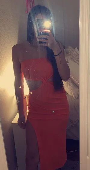 Midi Orange Dress thumbnail 2