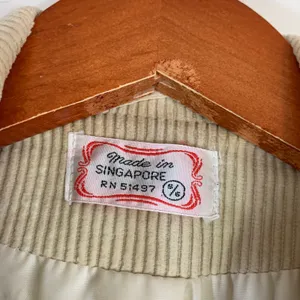 Vintage 70s Tan Corduroy‎ Blazer Jacket Academia Retro Preppy Women's Size 5/6 thumbnail 2