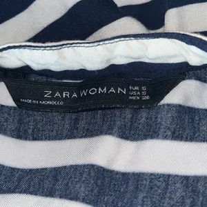 Zara Woman - Navy White Striped Blouse - S thumbnail 5