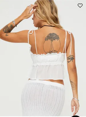 Princess Polly GABLE TOP WHITE - SIZE 12 thumbnail 3