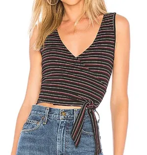 superdown Mina Rib Wrap Top thumbnail 1