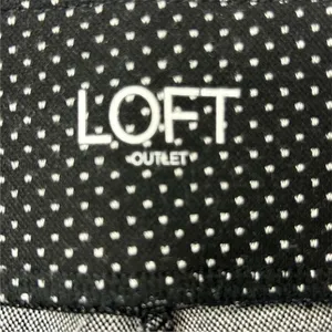 LOFT Women's XL Black and‎ White Polka Dot Jegging Pants Stretchy Pull On thumbnail 4