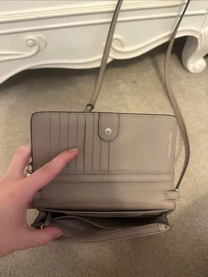 Michael Kors Taupe Leather Crossbody Bag thumbnail 2
