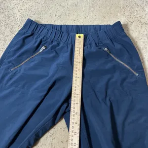 Athleta La‎ Viva Pants Navy Blue Travel Hiking 983350 SU16 Womens M Granola Girl thumbnail 5