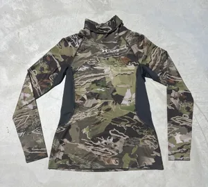 Under Armour Coldgear Ridge Reaper Camo Pullover Mock Neck Fitted Women's LARGE thumbnail 1