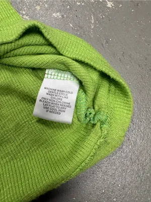 Derek Heart Y2K Lime Green Babydoll Coquette Hannah Montana Shirt Womens Small thumbnail 6