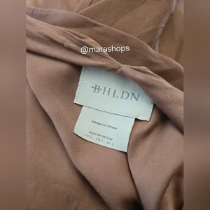 BHLDN Nicoletta One Shoulder Scarf Satin Midi Dress thumbnail 9