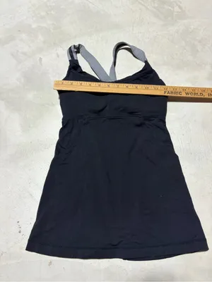 Lululemon Black Tank with built in bra thumbnail 2