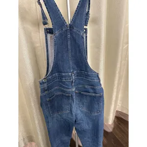 Madewell Raw-Hem Denim Overalls in Medium Wash – Size‎ Medium thumbnail 5