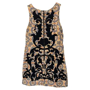 Vanessa Virginia Anthropology Embroidered‎ Linen Owen Floral Shift Dress 6P thumbnail 4