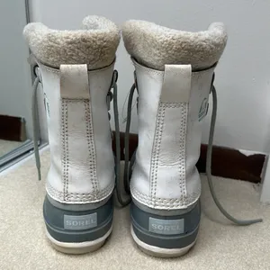 Sorel: White and Blue Waterproof Winter Boots thumbnail 3
