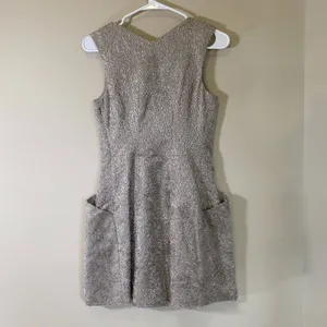 THEYSKENS’ THEORY‎ SILVER TEXTURED MINI DRESS SIDE POCKETS Small thumbnail 8