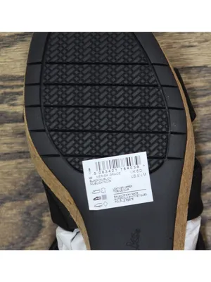 NWT Clarks Nerisa Grace Wedge Cork Sandal 26187243 Black Nubuck 8.5M thumbnail 16
