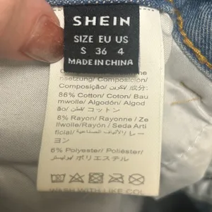 SHEIN Blue Distressed Jean Shorts size womens small size 4 thumbnail 3