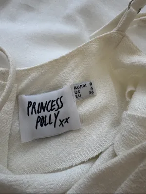Princess Polly Cream Slip Dress thumbnail 2