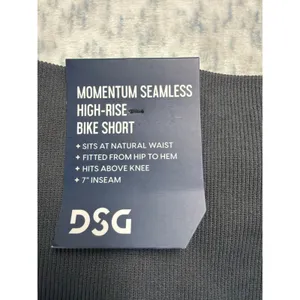 DSG‎ Momentum Seamless High-Rise Bike Shorts Graphic Charcoal XL NWT thumbnail 5