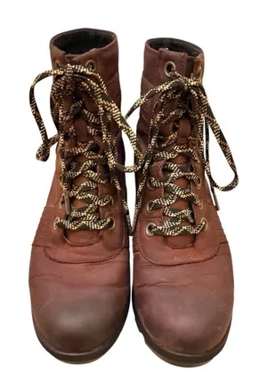 Sorel Arctic Wedge II Waterproof Lace Up Boots Redwood Brown Womens Leather thumbnail 1
