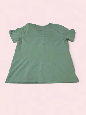 Figs Women's Green V-Neck Scrub Top thumbnail 2