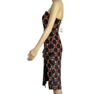 RETROFÊTE Jacqueline Sequin Dress, Black/Pink, Small thumbnail 7
