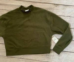 Abound Dark Green Mock Neck Medium Sweatshirt NEW thumbnail 3