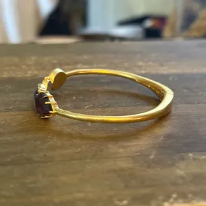 Kate Spade Perfecly Imperfect gold tone multi gemstone hinged cuff bracelet thumbnail 8