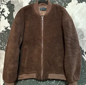ASOS Design Extreme Oversized Borg Bomber Jacket thumbnail 1