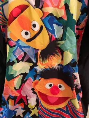 Sesame Street Bert and Ernie Scrub Top Women’s Nurse V Neck Pockets Medium thumbnail 6