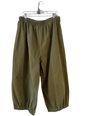 ODDI Los Angeles Olive Boho Balloon Jogger Pants Plus Size 3X Utility thumbnail 3