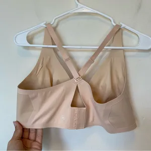 HONEYLOVE Crossover Wireless Mesh Bra Cream Sz Large thumbnail 8