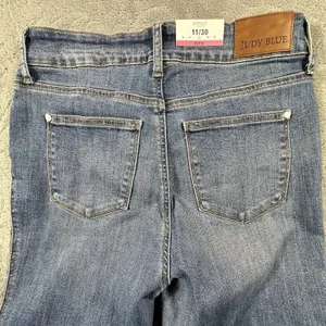 Judy Blue High Waist Petite Tummy Control Flare Jeans 11/30 Retro Hippie New thumbnail 12