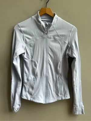Lululemon Define Jacket Luon Chambray Light Blue Size 8 Zip Up Athletic Coat thumbnail 5