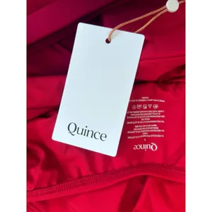 NWT Quince Cherry Red Italian Cross-Back One-Piece Swimsuit Size Large thumbnail 5