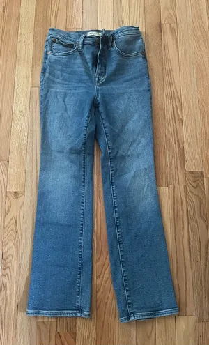 Madewell Cali Demi Boot Jeans 26 Medium Wash High Rise thumbnail 1